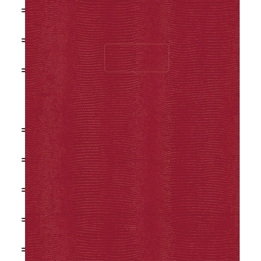 Carnet à couverture rigide Blueline MiracleBind, 9" x 7", motif lézard rouge, 150 pages