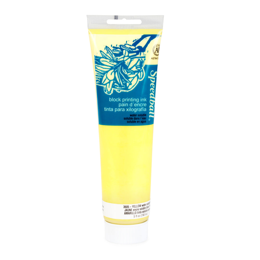 Speedball Art Products Water-Soluble Block Printing Ink - Yellow - 148 ml