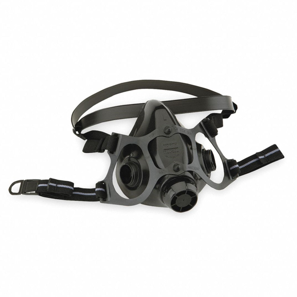 Demi-masque North by Honeywell avec connecteurs à double cartouche - Silicone - Petit - Noir