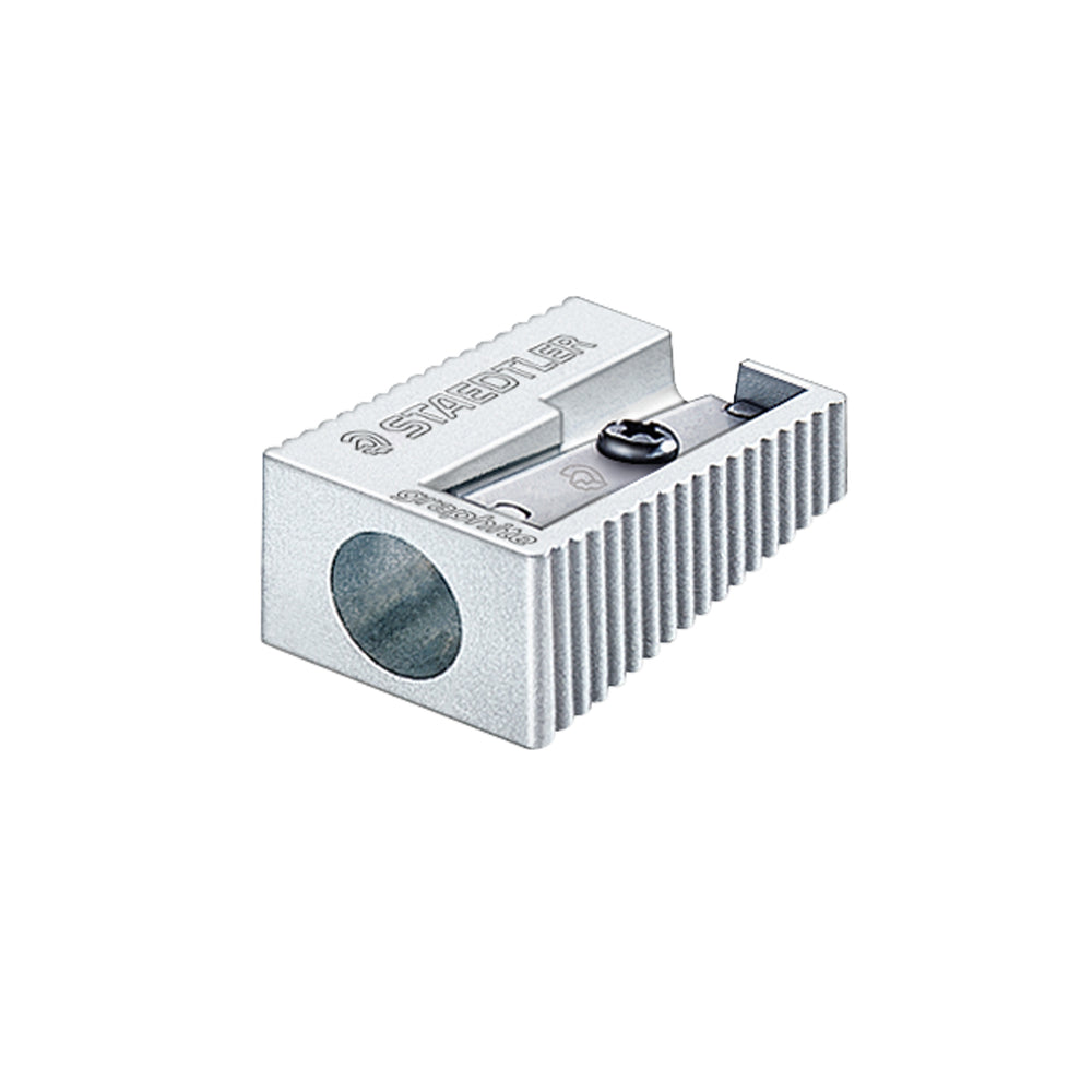 Staedtler Metal Blade Manual Pencil Sharpener without Receptacle - 1 Hole - Silver