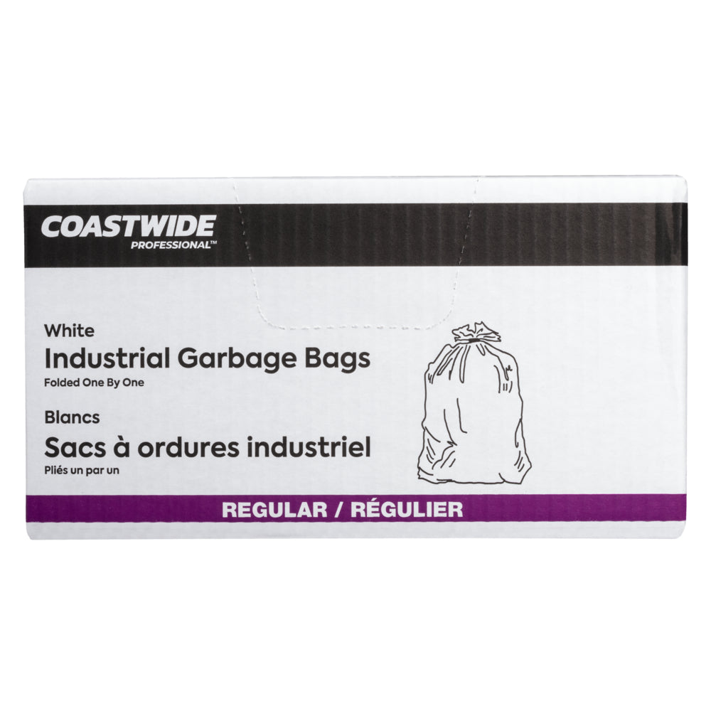 Coastwide Professional Garbage Bags - Utility - 20" W x 22" L - White - 500 Pack