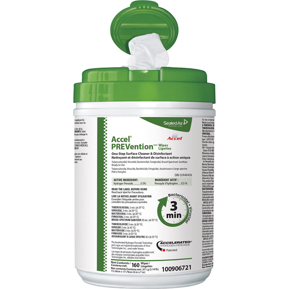 Diversey Accel PREVention Wipes - 160 Wipes