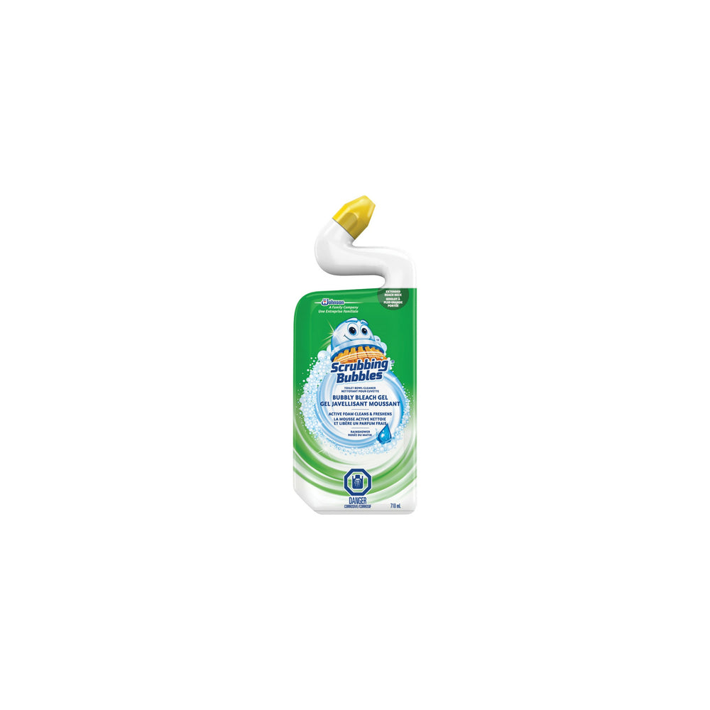 Scrubbing Bubbles Bubbly Bleach Gel Toilet Cleaner - Rainshower - 710 mL