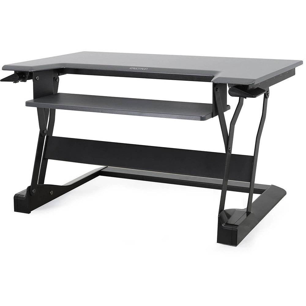 Ergotron WorkFit-T Sit-Stand Desktop Workstation - Black