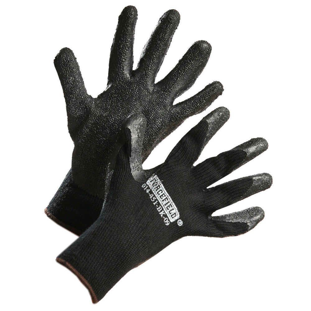 Forcefield Winter Insulated Nitrile Palm Coated Work Gloves - X-Large - Black - 2 Pack