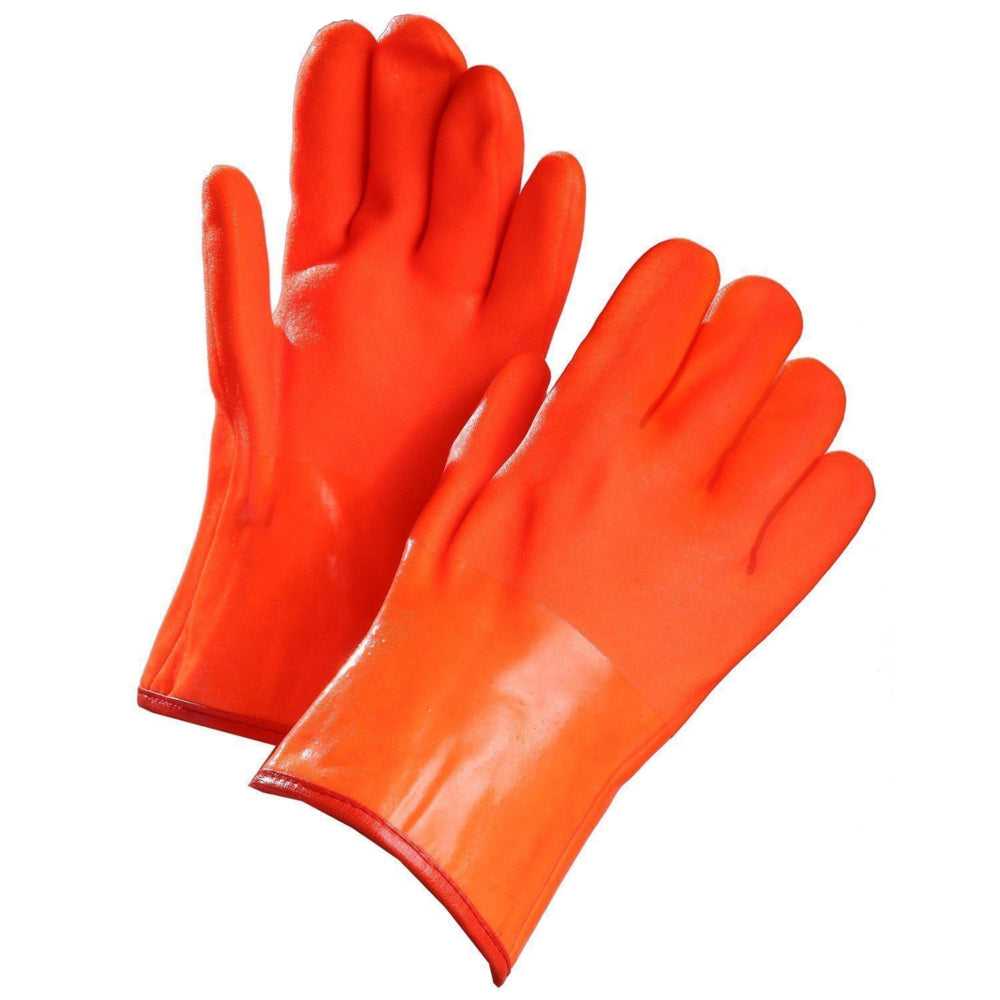 Gants Forcefield Wet Grip en PVC – Orange fluo – Taille unique – Lot de 2