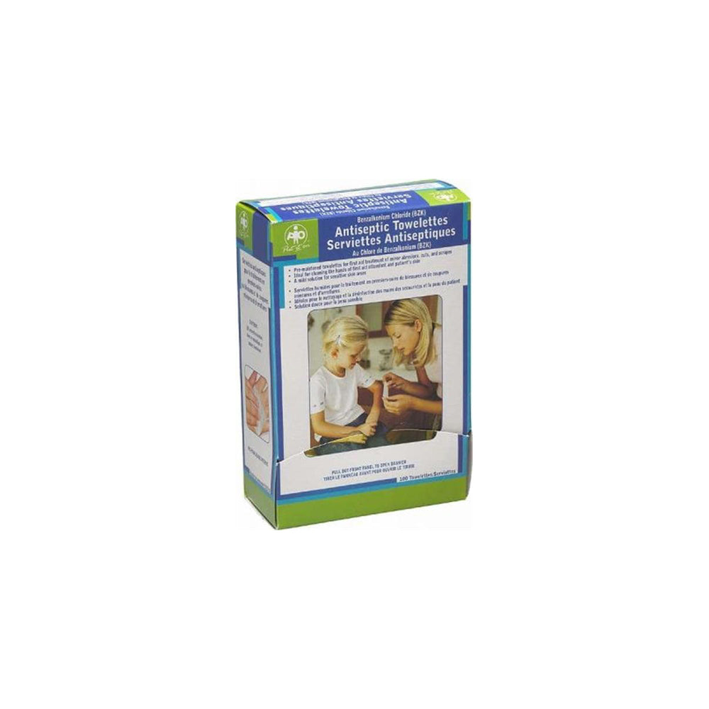 Lingettes antiseptiques WASIP BZK - Types B et C - 12/boîte