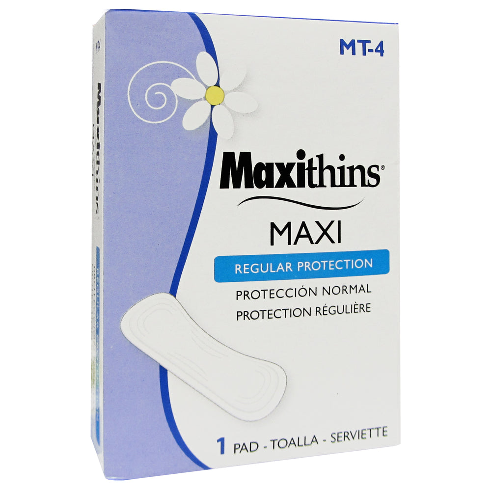 Maxithins Maxi Pads - #4 Vending Box - 250 Pack (MT-4)