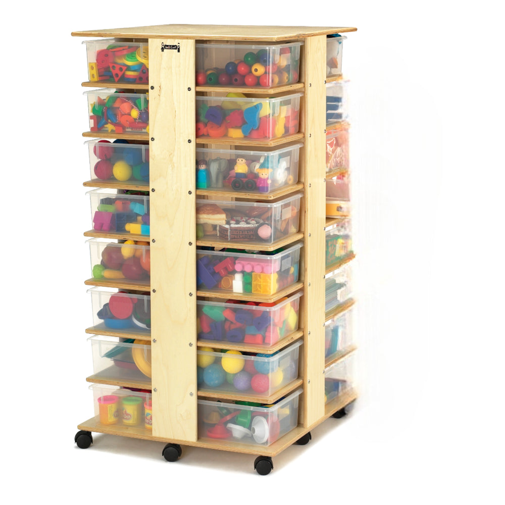 Jonti-Craft 32 Tub Tower with Clear Tubs