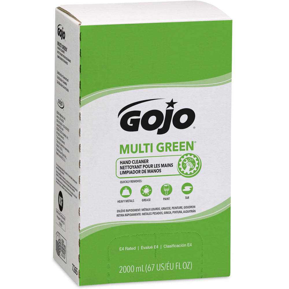 Recharge de nettoyant pour les mains Gojo MULTI GREEN pour distributeur PRO TDX - 2 000 ml - Lot de 4