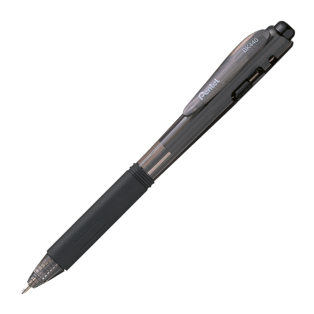 Pentel Wow! Retractable Ballpoint Pen - Medium Point - 1.0mm - Black - 12 Pack
