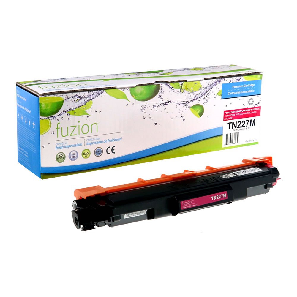 fuzion Brother TN227 Compatible Toner Cartridge - High Yield - Magenta