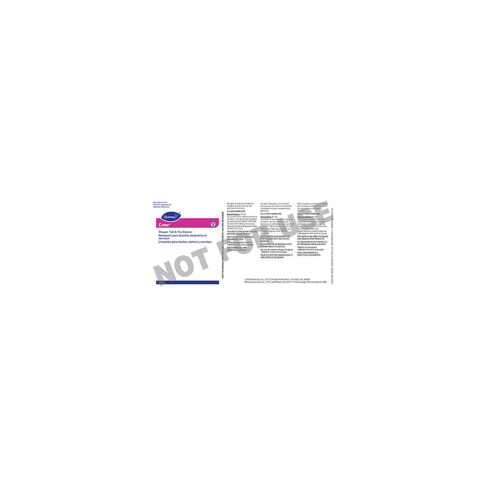 Label, Crew Shower Tub Tile, 10 Pack