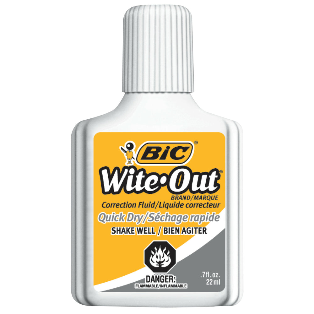 BIC Wite-Out Quick-Dry Correction Fluid with Foam Applicator