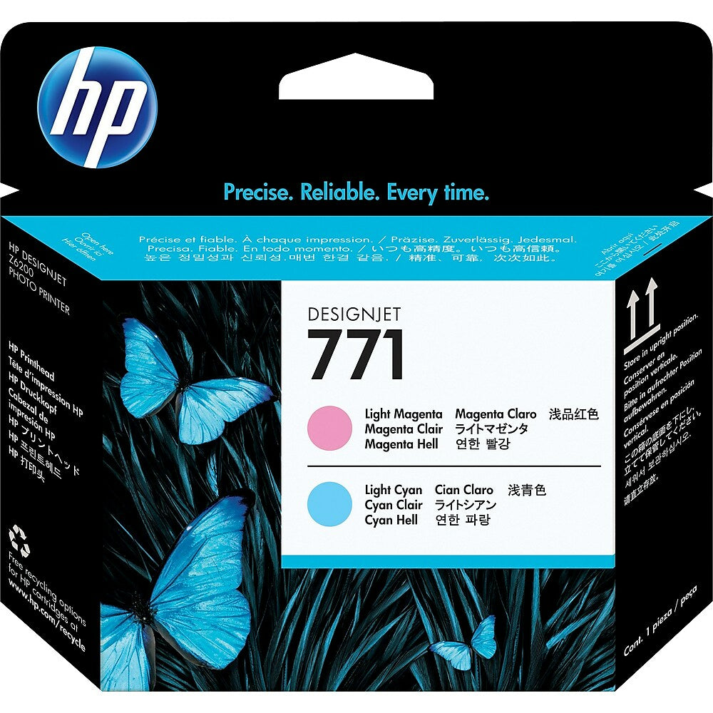 Tête d'impression HP 771 magenta clair et cyan clair (CE019A)