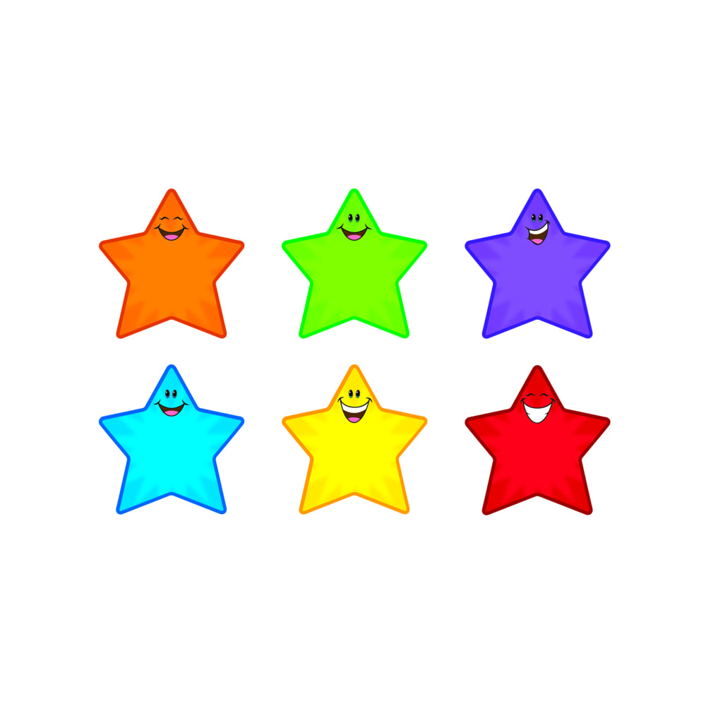 TREND Enterprises Classic Accents Variety Pack - 5,5" - Star Smiles - Paquet de 36