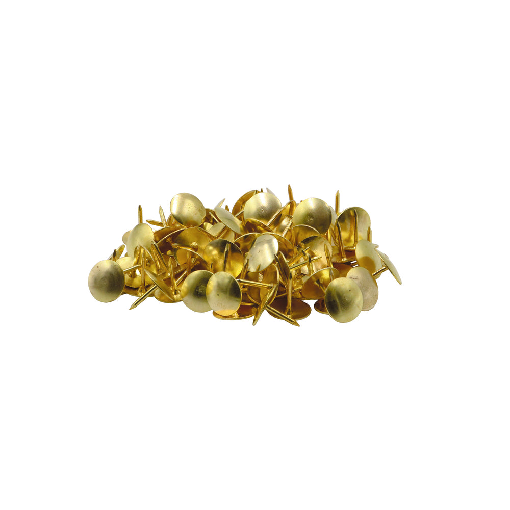 Westcott Brass Thumb Tacks - 3/8" Diameter - 100 Pack