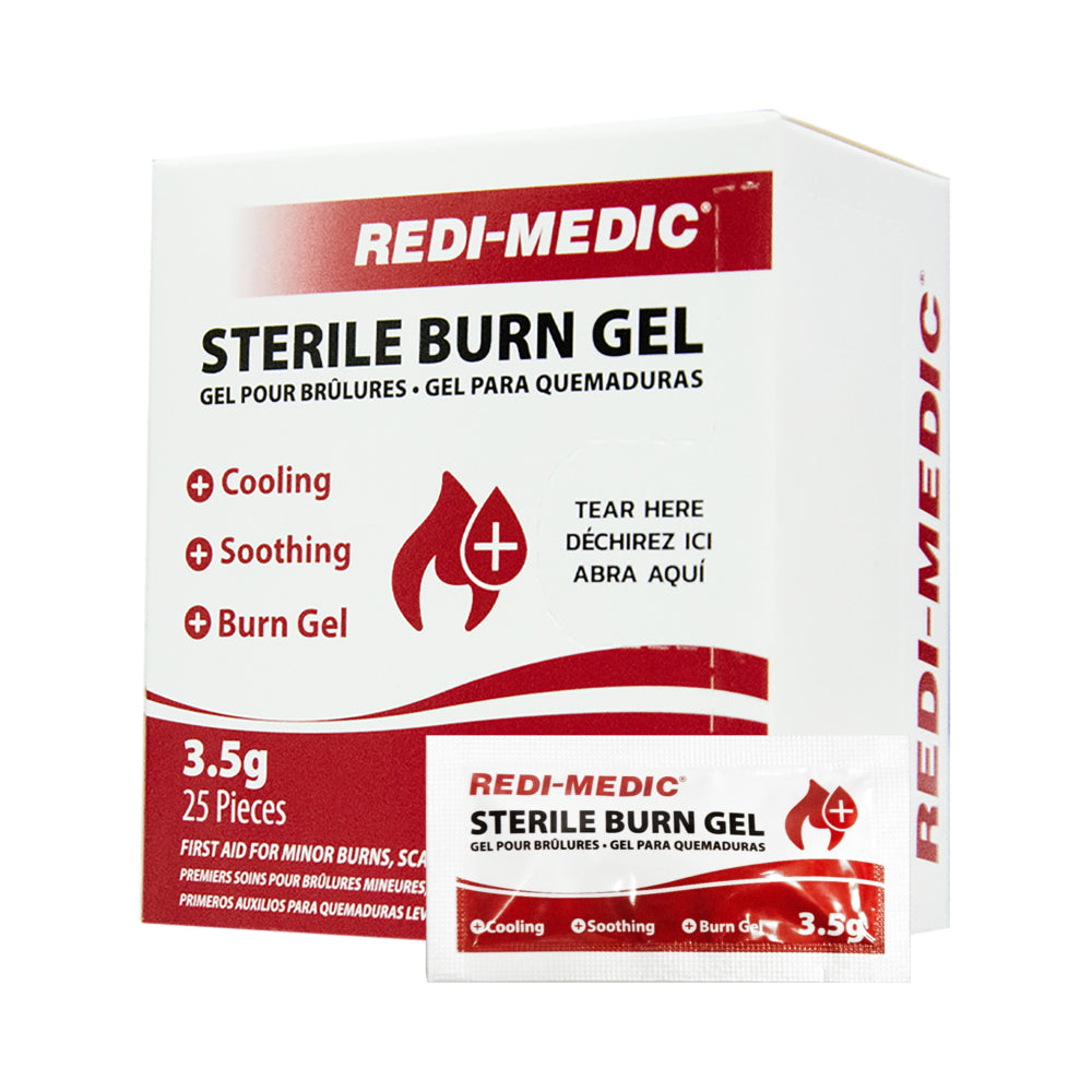 Redi-Medic Burn Gel 1/8oz Packet - 25 Pack