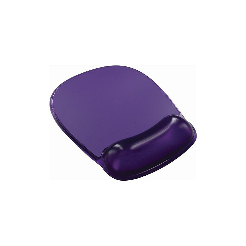 Staples Mouse Pad with Clear Gel Wrist Rest - Purple Crystal (18265-CA)