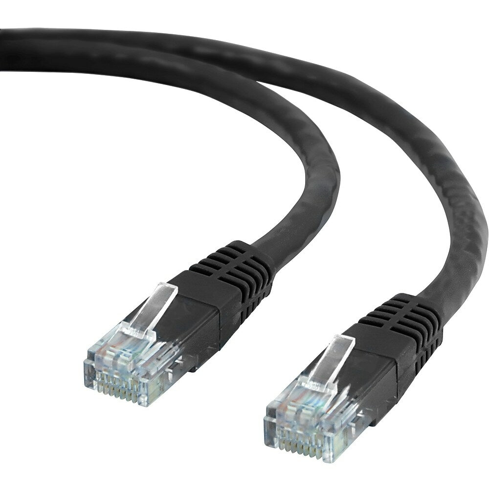 Câble réseau Ethernet CAT6 Staples de 25 pi, noir
