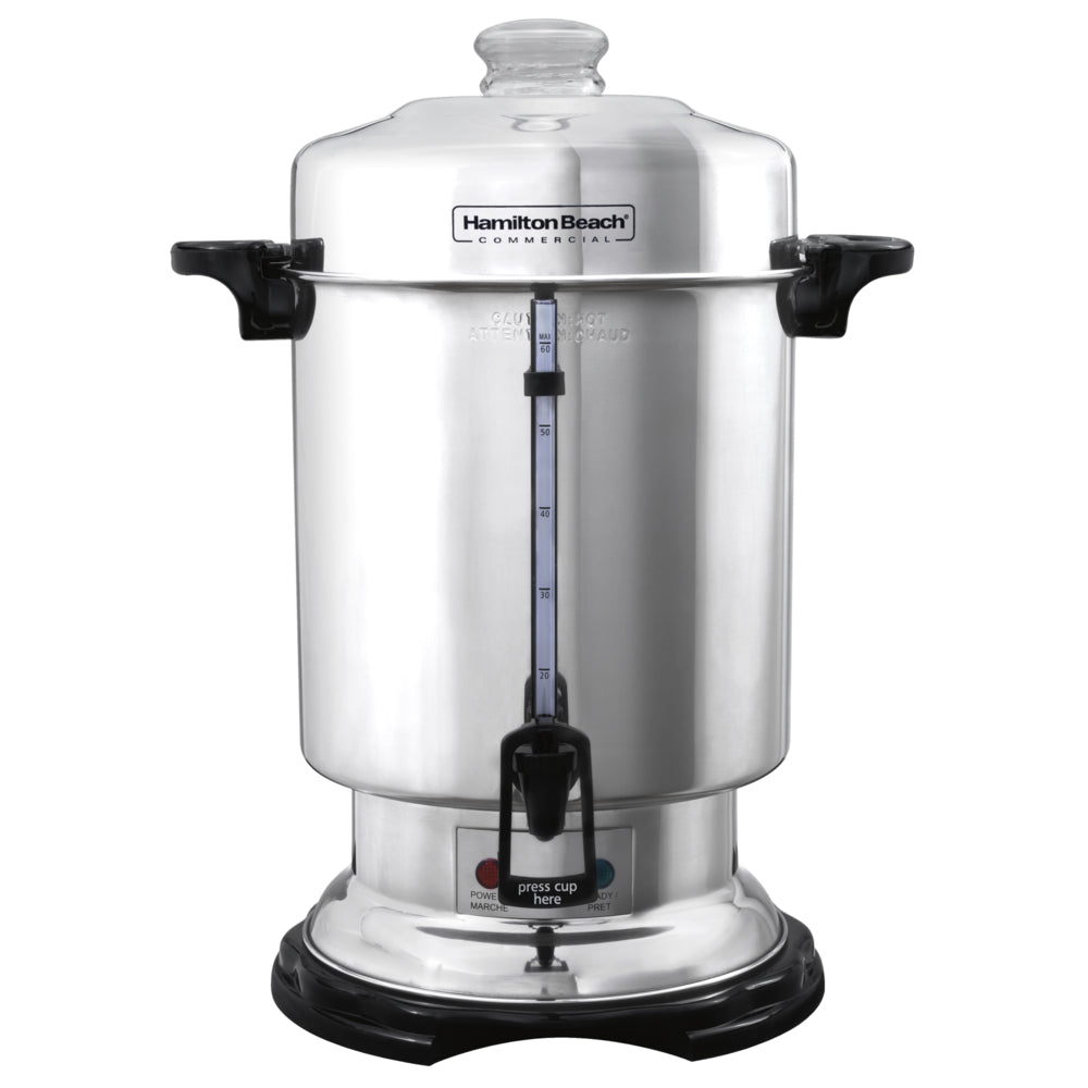 Cafetière Hamilton Beach en acier inoxydable 60 tasses