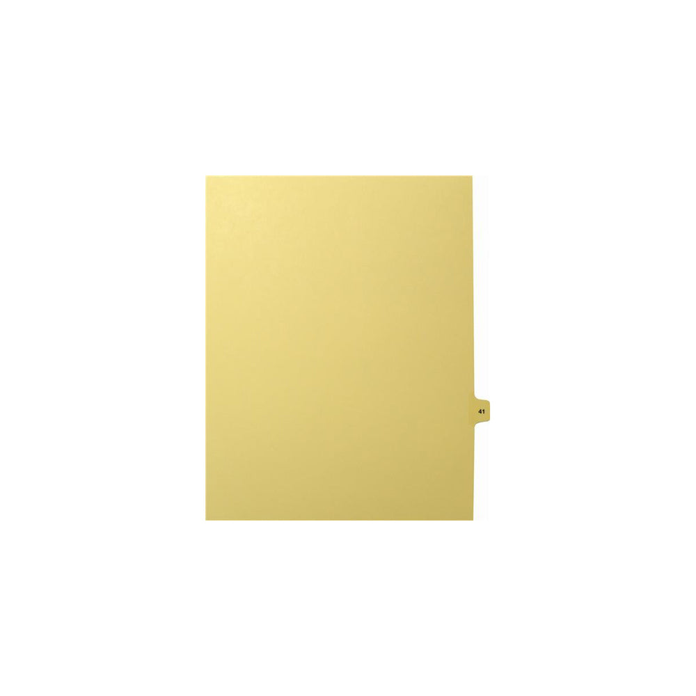 Onglets numériques Sterling Singles, n° 41, chamois, format lettre, coupe 1/15, paquet de 25