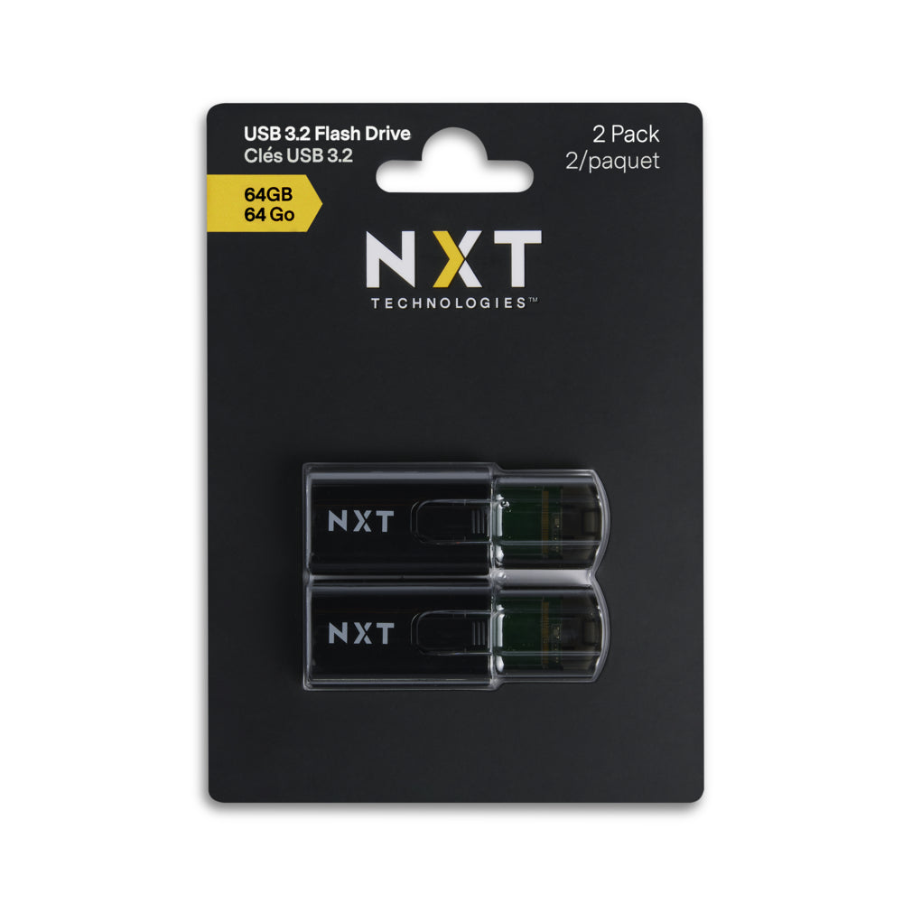 NXT Technologies C600 USB 3.2 Flash Drive 64 GB - 2 Pack