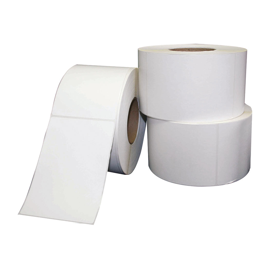 Étiquettes thermiques directes permanentes Edge - 4" x 6" - Blanc - Paquet de 1000