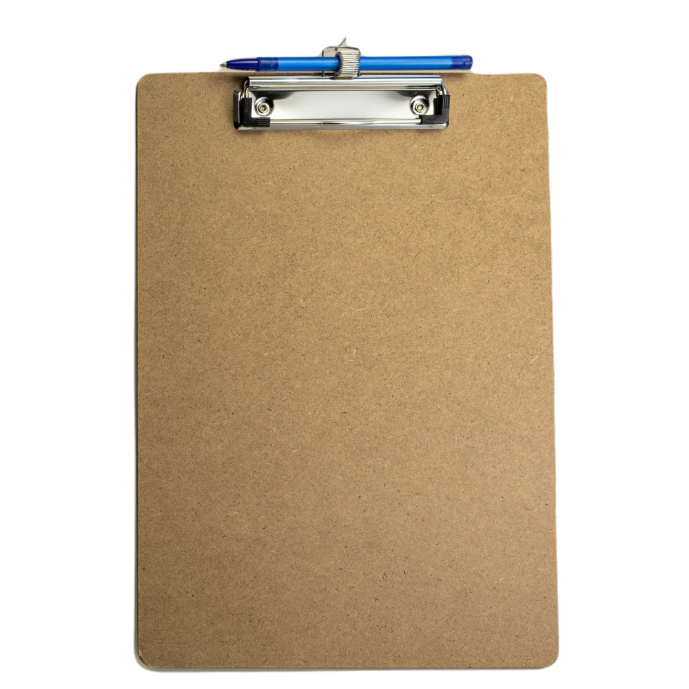 Presse-papiers Officemate en bois recyclé avec porte-stylo - Format lettre