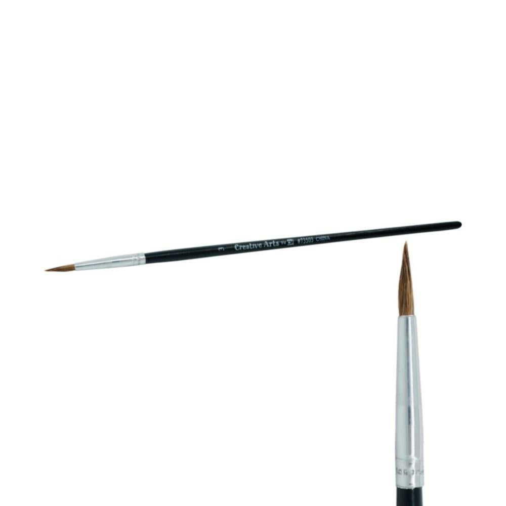 Brosse ronde en poils de chameau, taille 3, paquet de 12