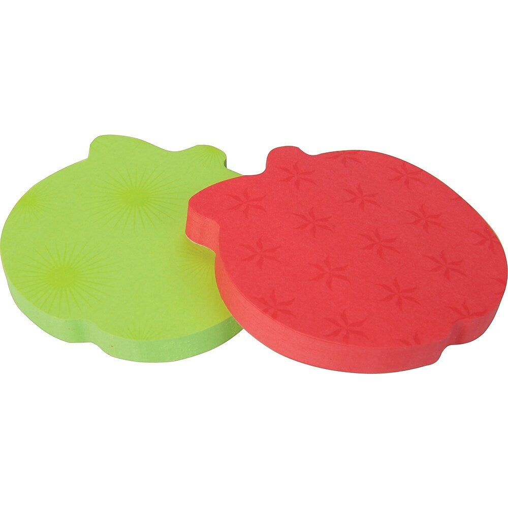 Notes Post-it Super Sticky découpées en forme de pomme, 7,6 x 7,6 cm, lot de 2 blocs