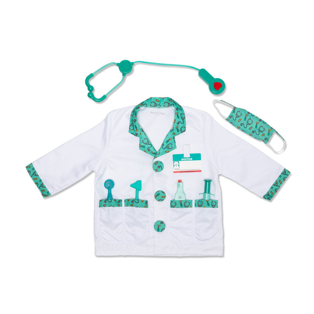 Melissa & Doug Docteur Jeu de Rôle Costume Déguisement Ensemble 8 Pièces