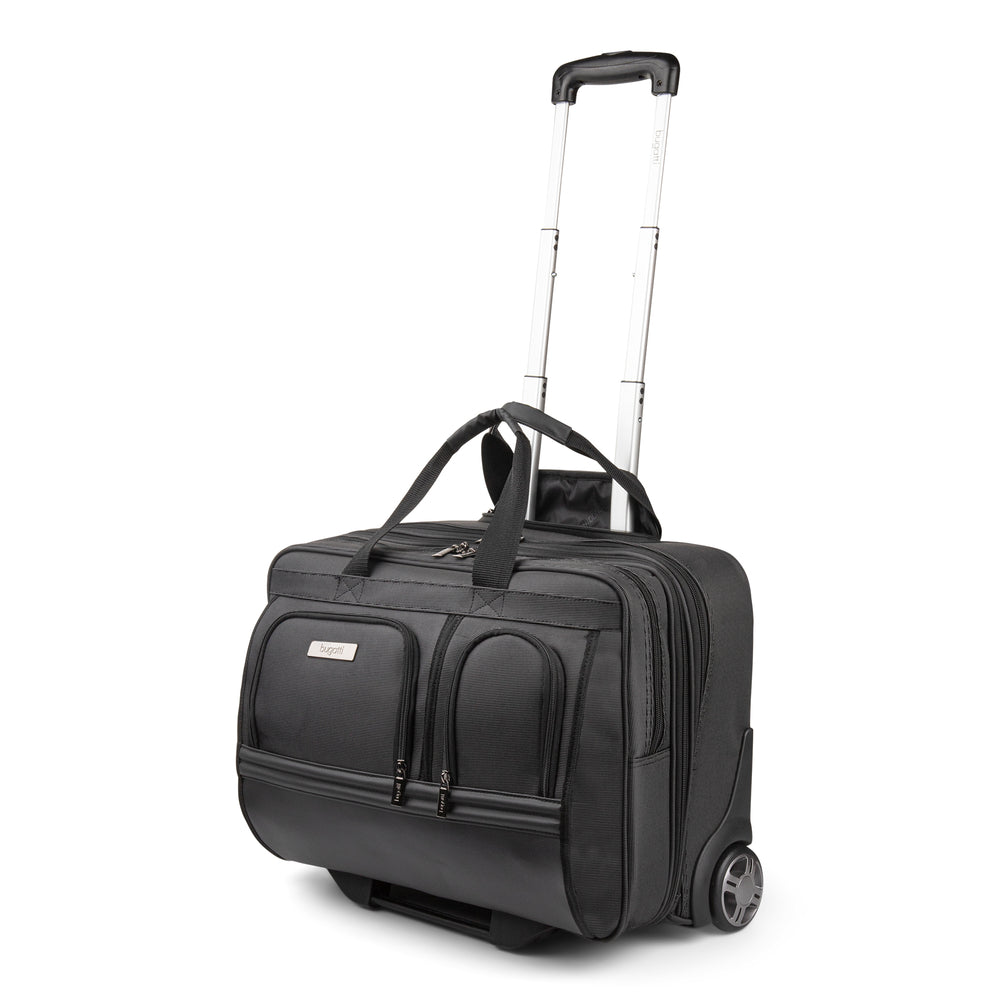 Valise à roulettes Bugatti 17,3 pouces, noire