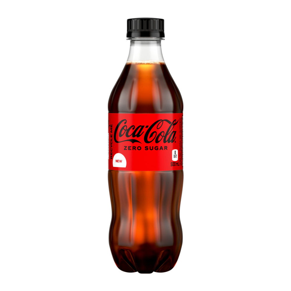 Bouteilles Coca-Cola Zero - 500 ml - Paquet de 24