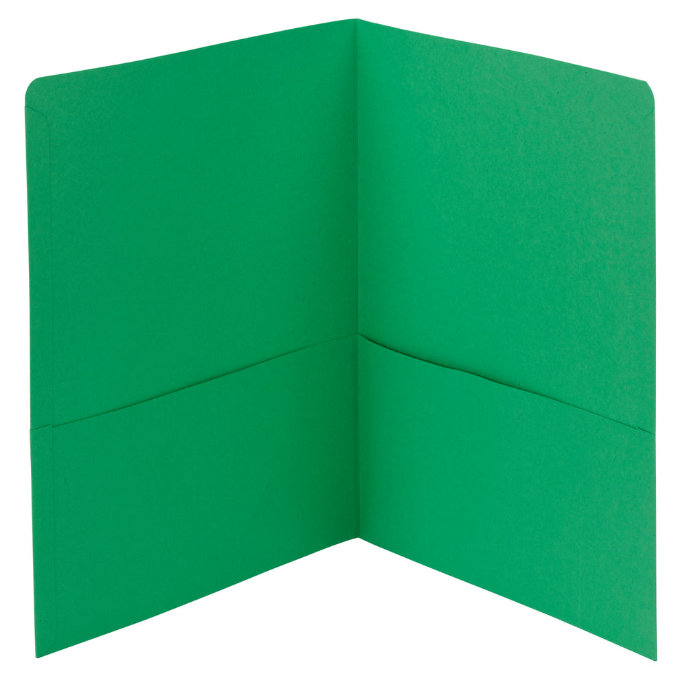Chemise épaisse Smead à deux pochettes - Format lettre - Vert