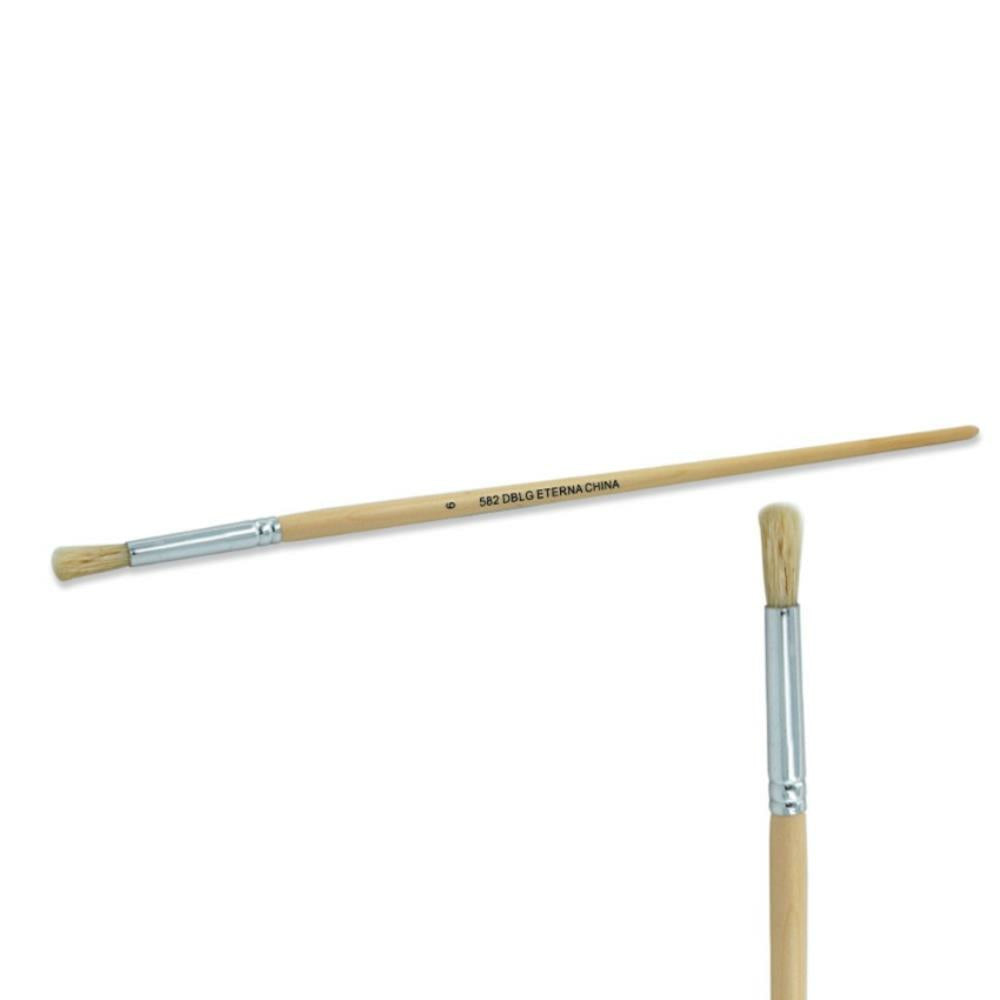 Eterna #582 Long Handle Round Poster Brush Size 6, 12/pkg