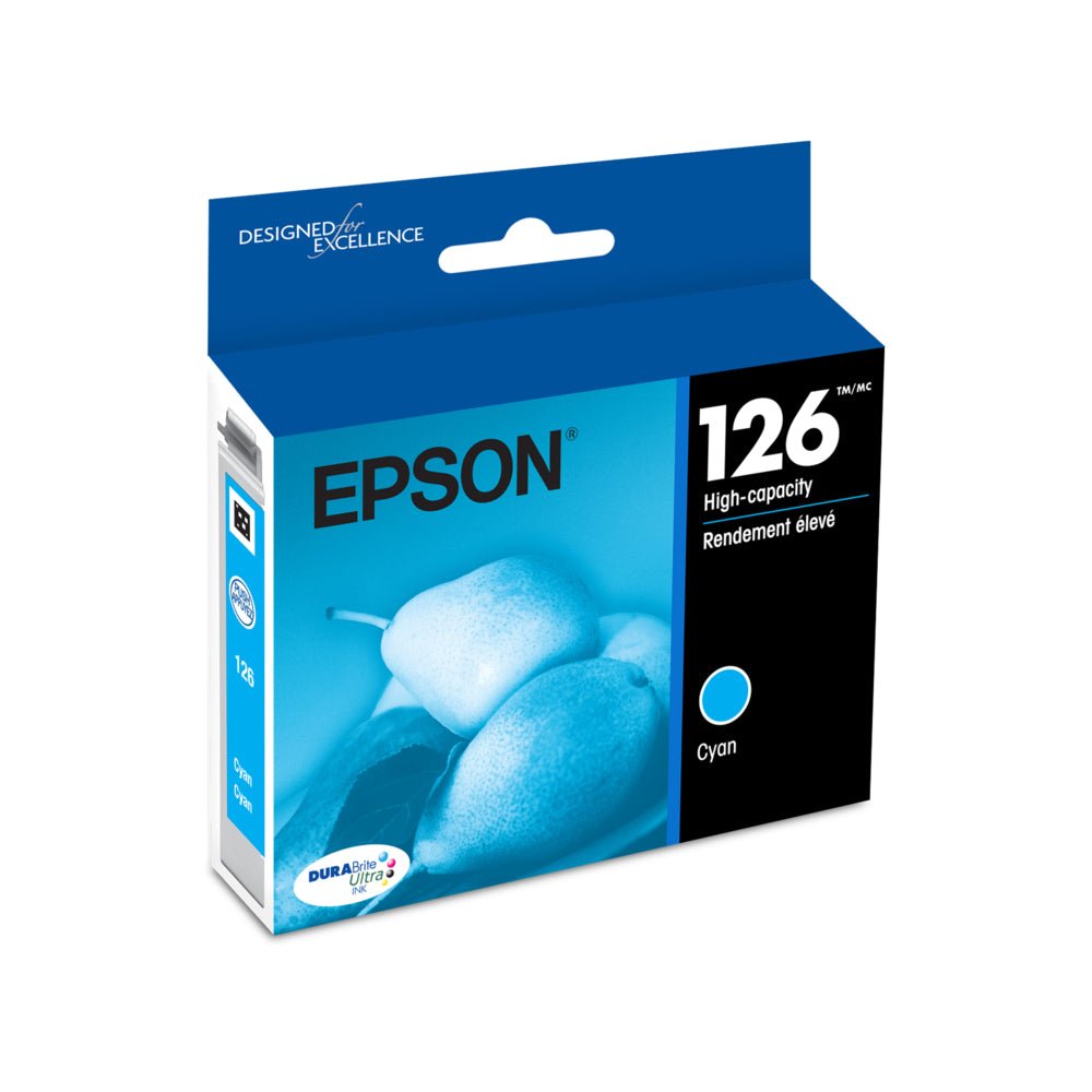Epson T126 Ink Cartridge - Standard Capacity - Cyan