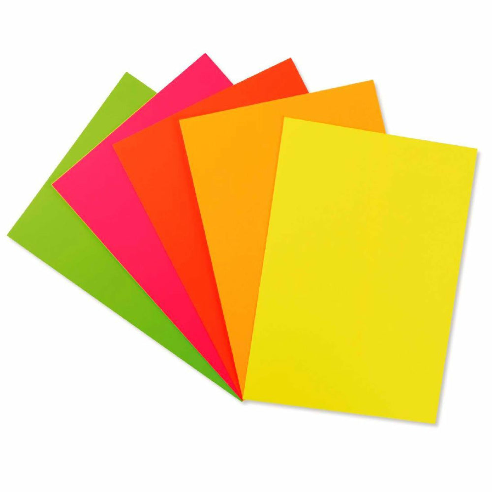 North American Paper Inc. Poster Board - 22"x28" - Fluo. Assorted, 50/pack