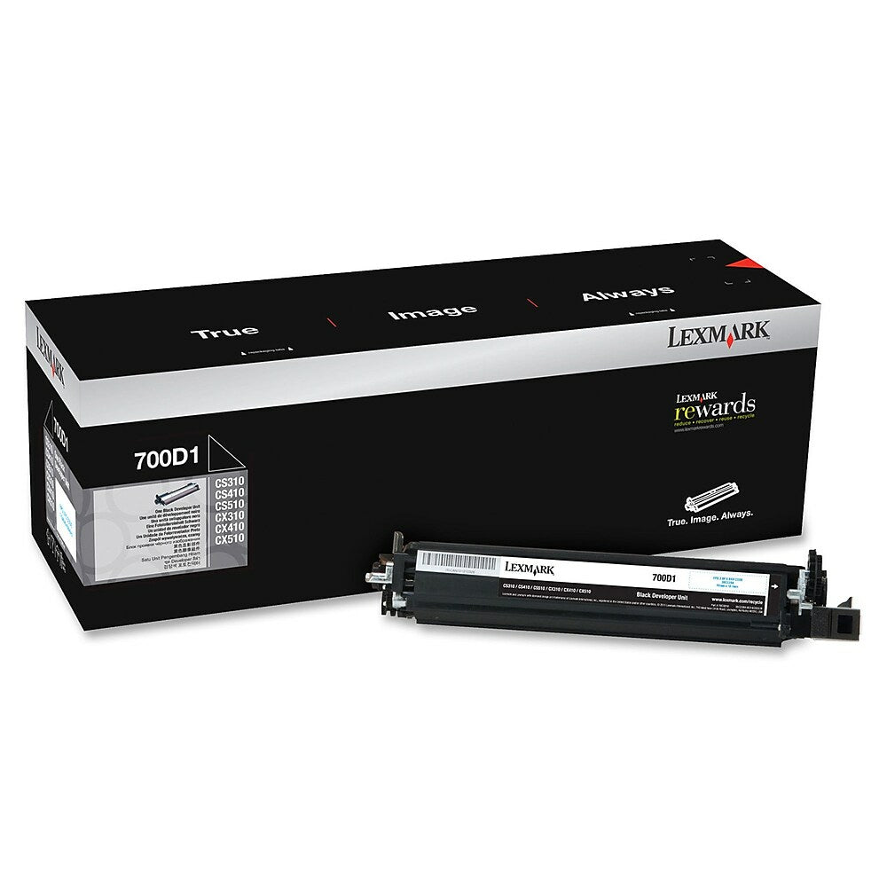 Unité de développement noire Lexmark 700D1 (70C0D10)
