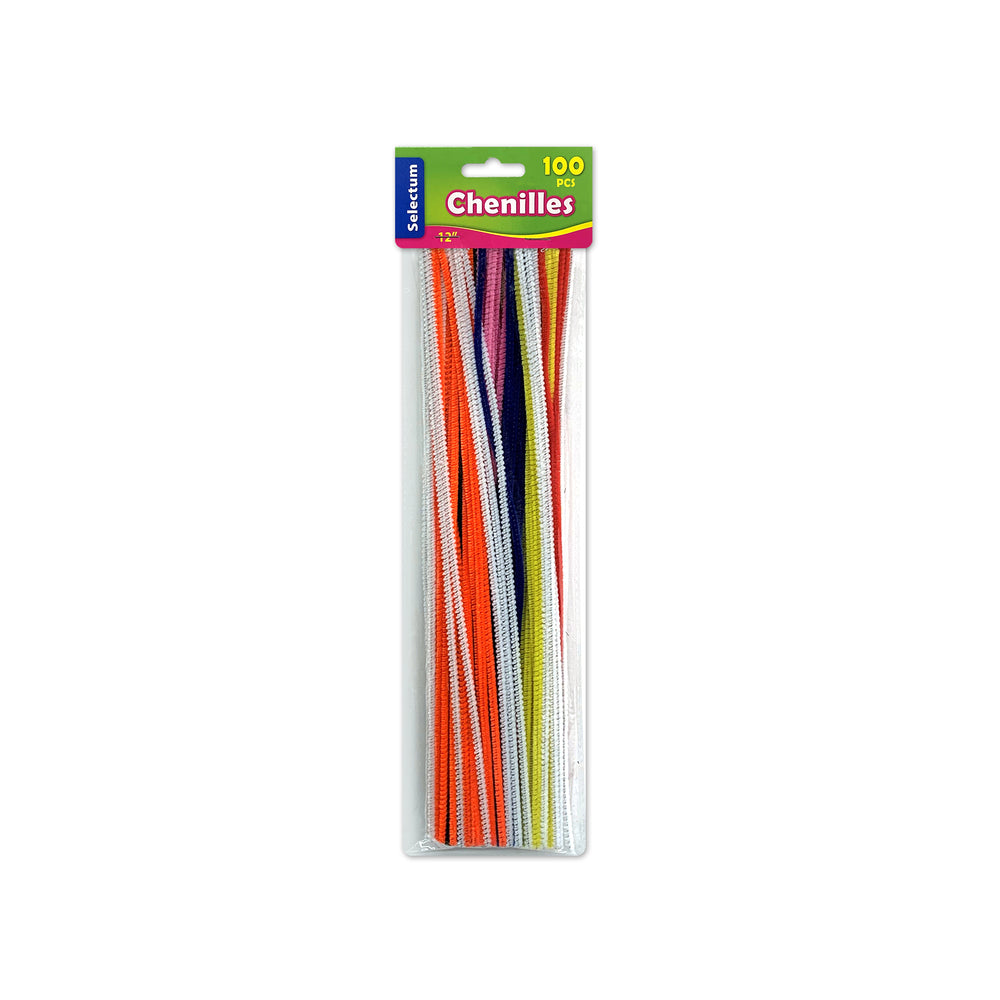 Nettoyeurs de tuyaux Selectum - Couleurs assorties - 12" - Paquet de 100