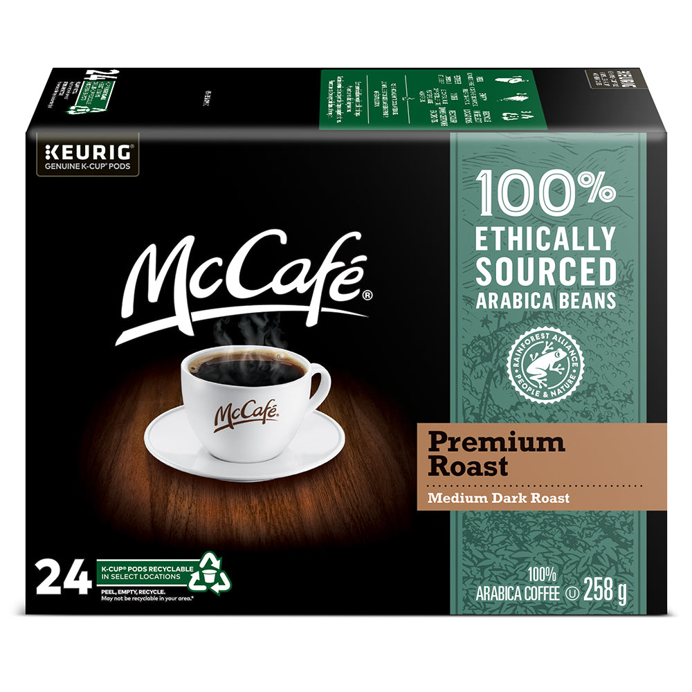 McCafé Premium Medium Dark Roast - K-Cup Coffee Pods - 24 Pack