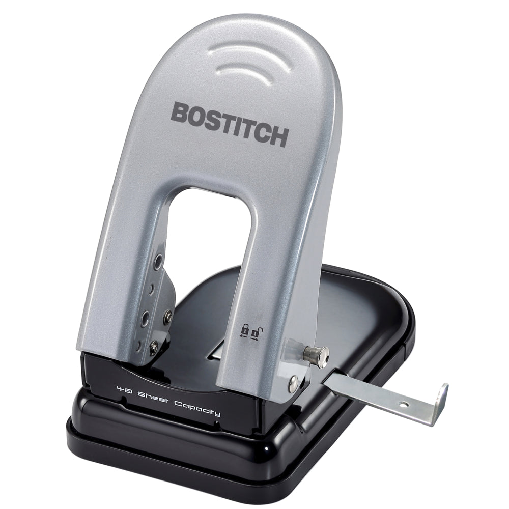 Bostitch EZ Squeeze Two-Hole Punch - 3/32" Hole - 40 Sheet Capacity