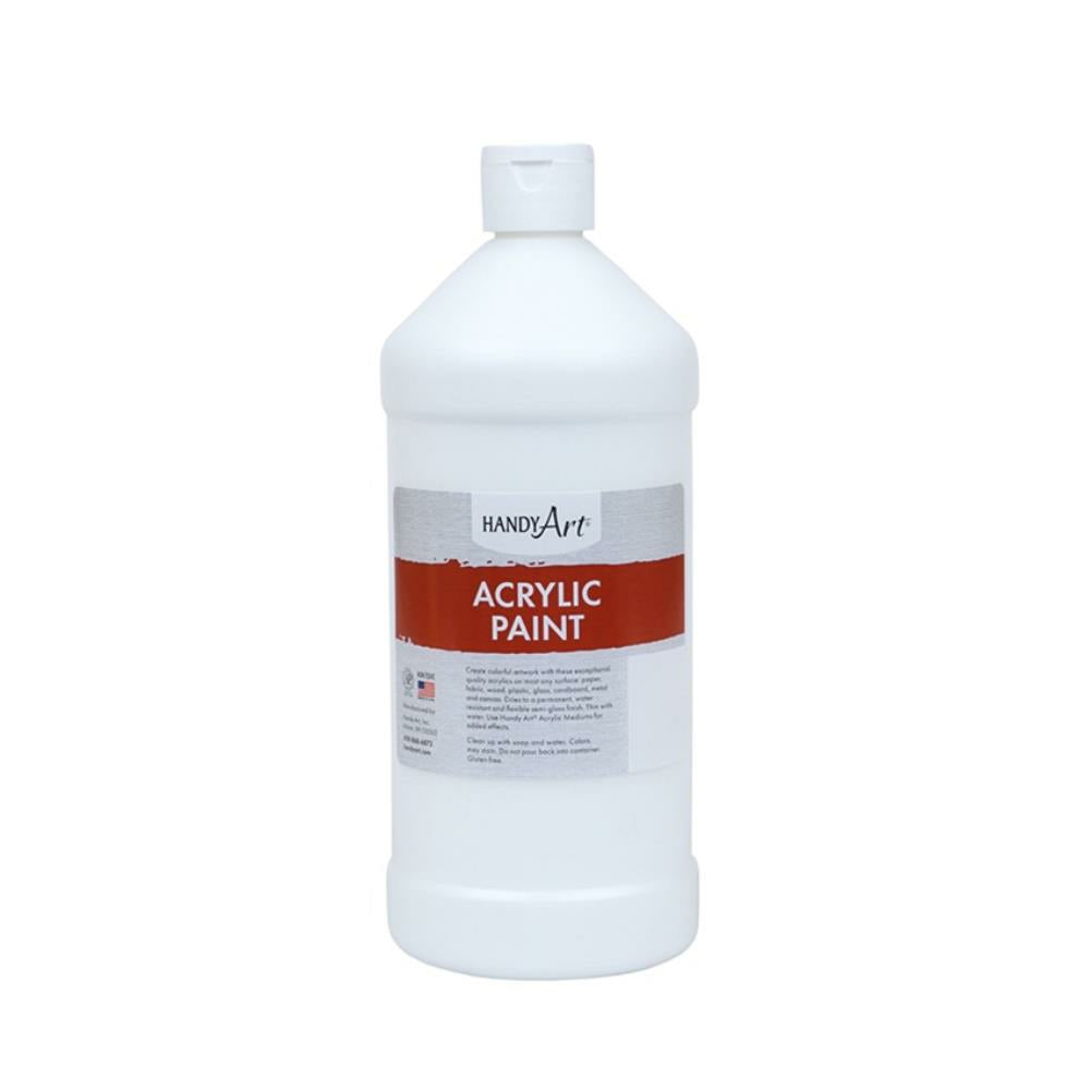 Handy Art Acrylic Paint, Titanium White, 946ml