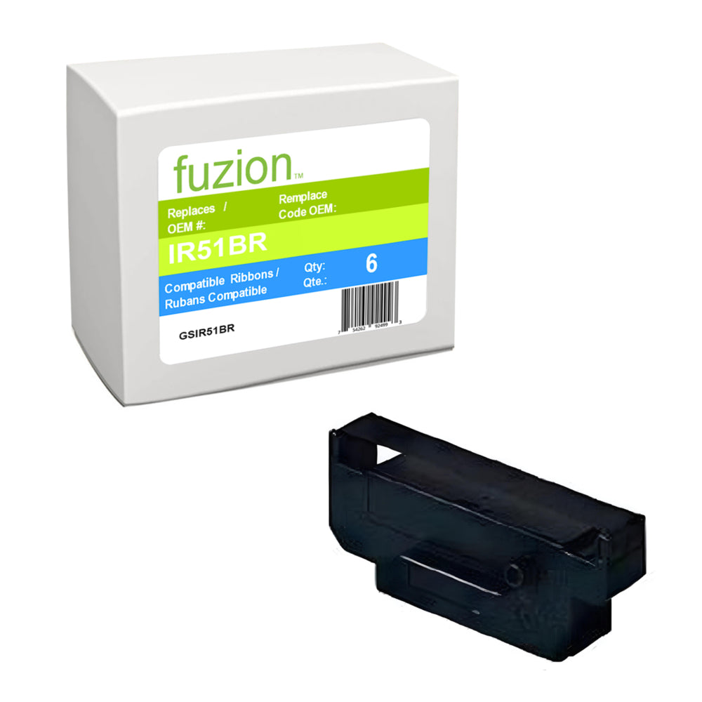 fuzion Tec Ma516 Compatible Ribbon - Black/Red - 6 Pack