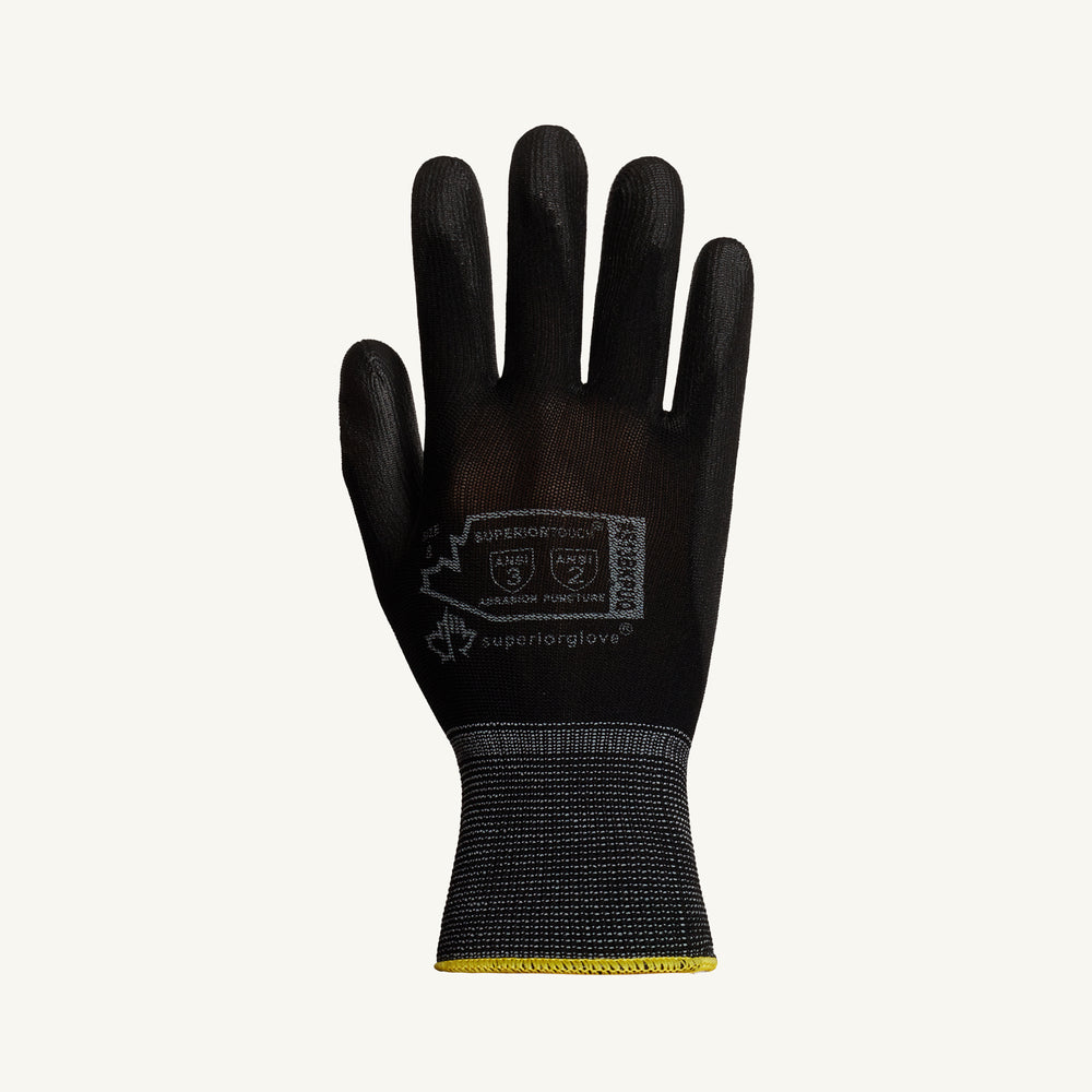 Superior Touch Cotton/Nylon Multipurpose Gloves - Black - 10