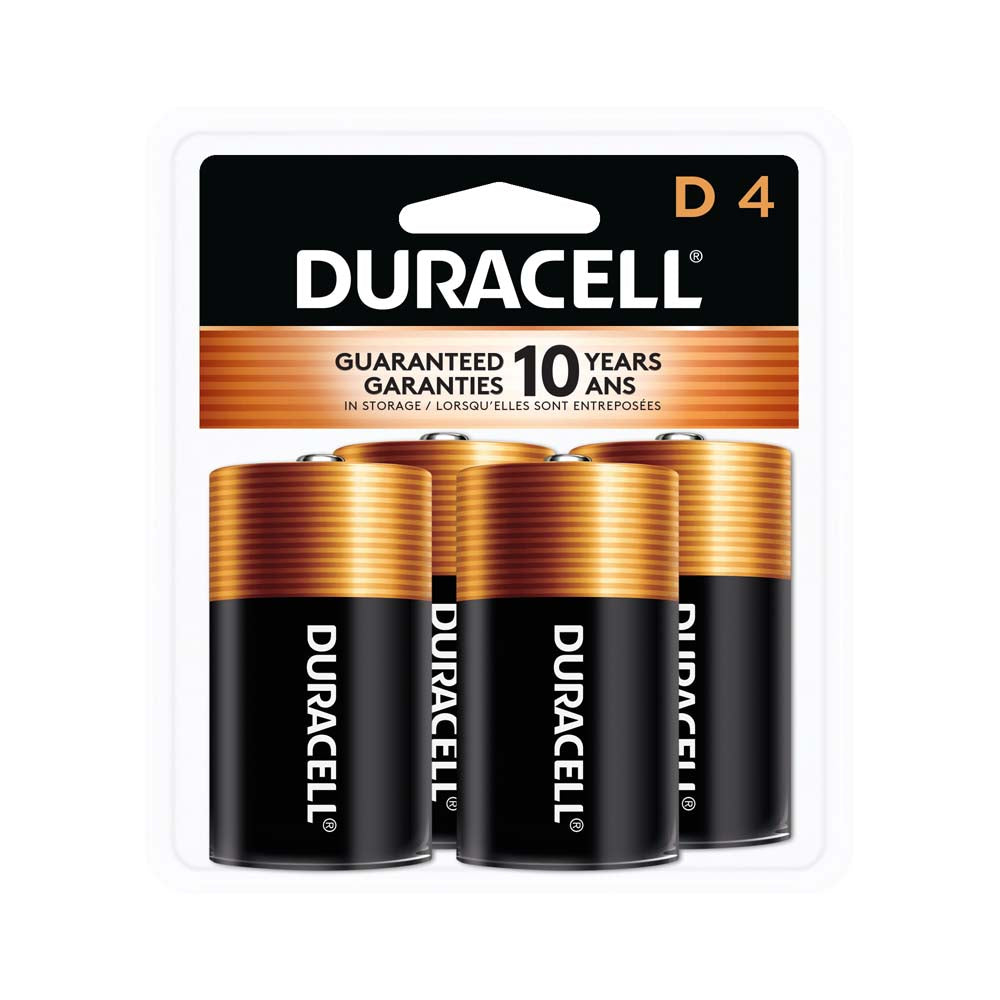 Duracell Coppertop D Batteries - 4 Pack