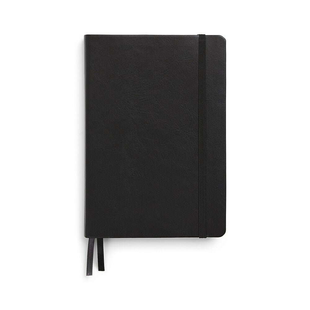 TRU RED Medium Flexible Cover Graph Journal - Black