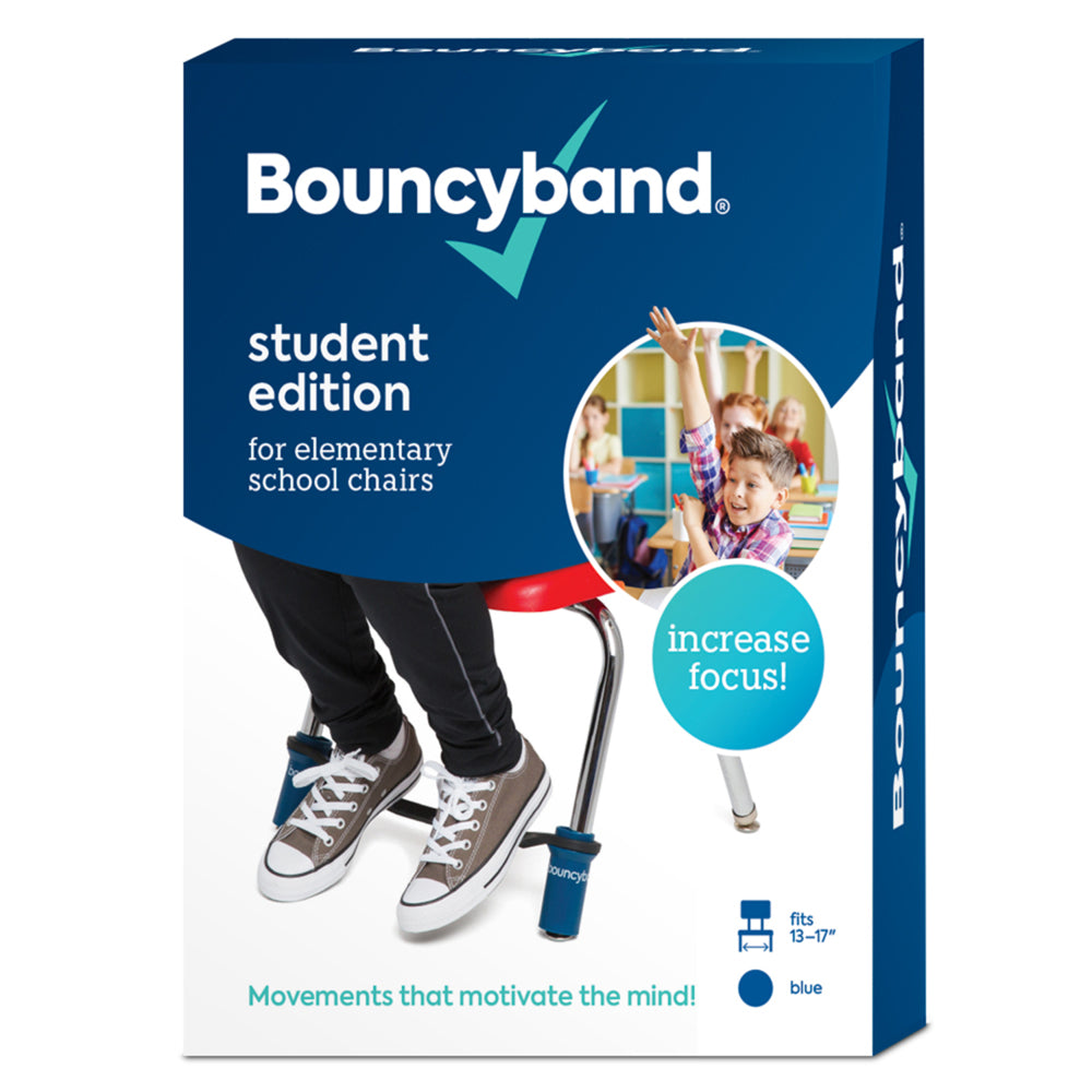Bande élastique pour chaises d'école primaire, bleu