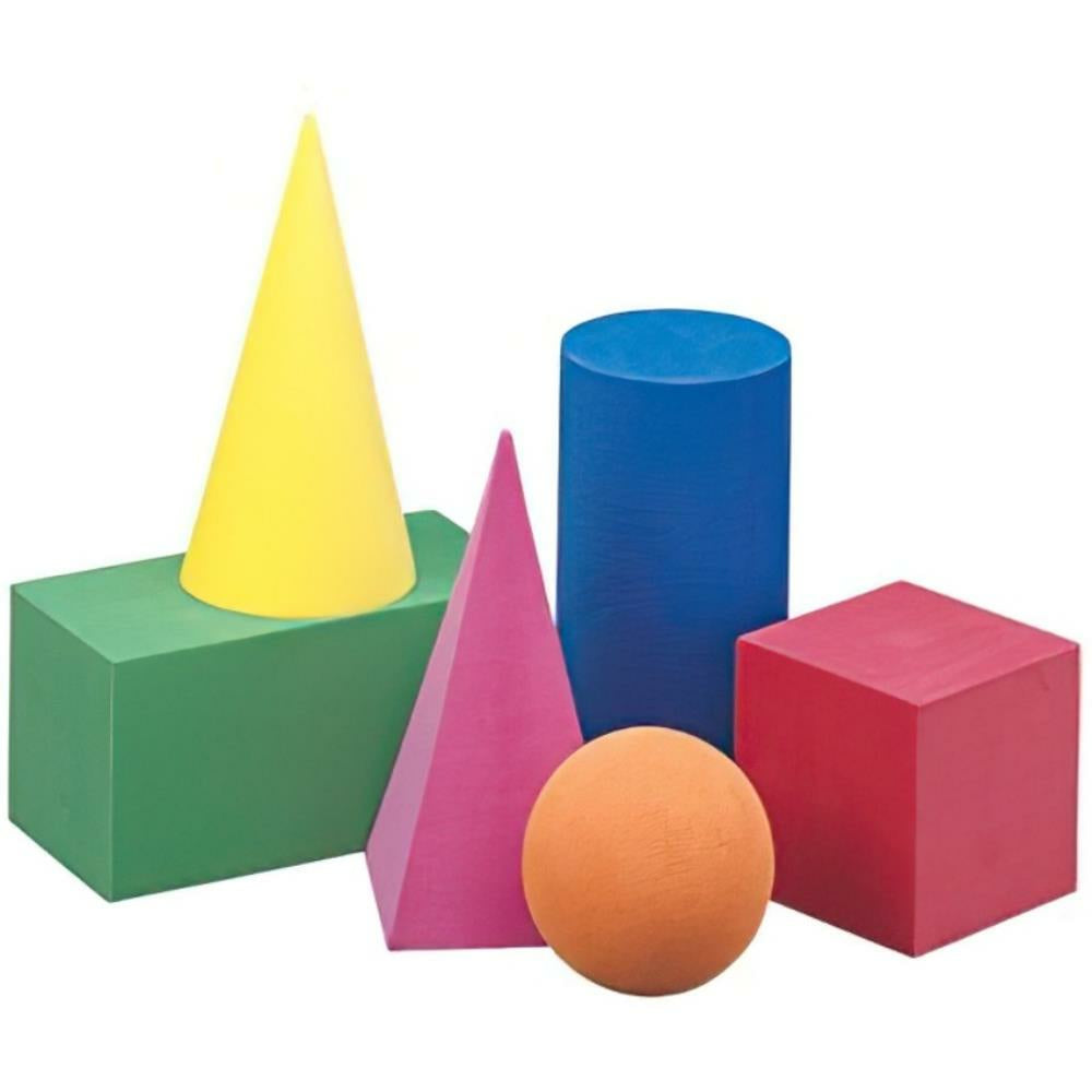 Solides géométriques en mousse SI Manufacturing - Ensemble de 6