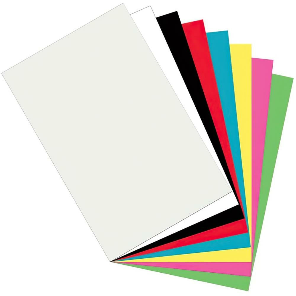Creativity Street Plastic Art Sheets, Assorted Colours, 27.9cm x 43.2cm, 8 Sheets/pkg